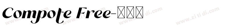 Compote Free字体转换